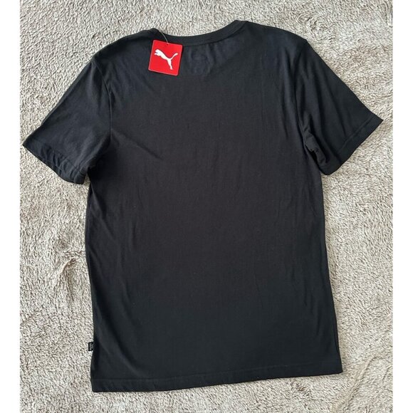 Puma Essentials Logo Crew Neck Short Sleeve T-Shirt Mens Black Size S 586449 New - Picture 10 of 14